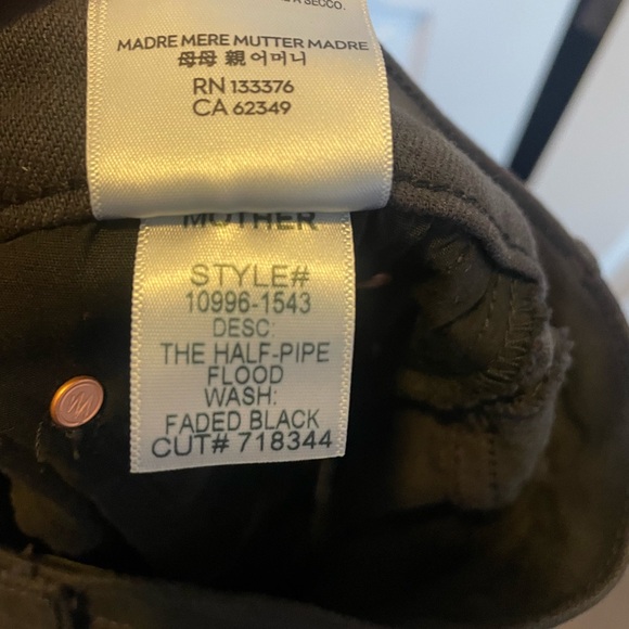 MOTHER The Half Pipe Flood Jeans in Cats And Dogs size 33 - Picture 8 of 10